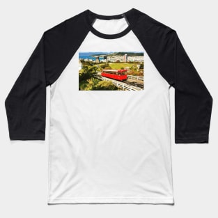 Wellington Cable Car On A Sunny Day Baseball T-Shirt